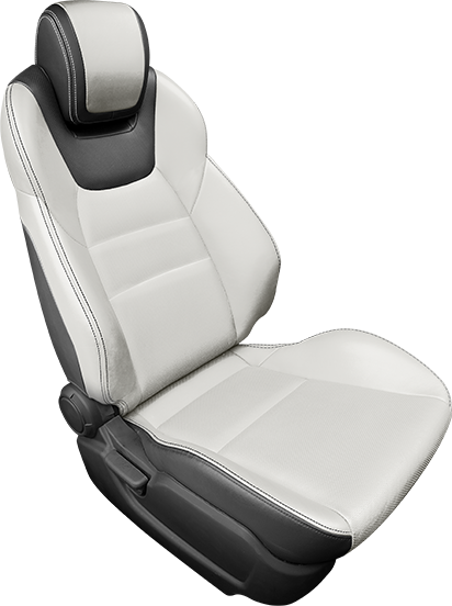 Visualization - white & black seat